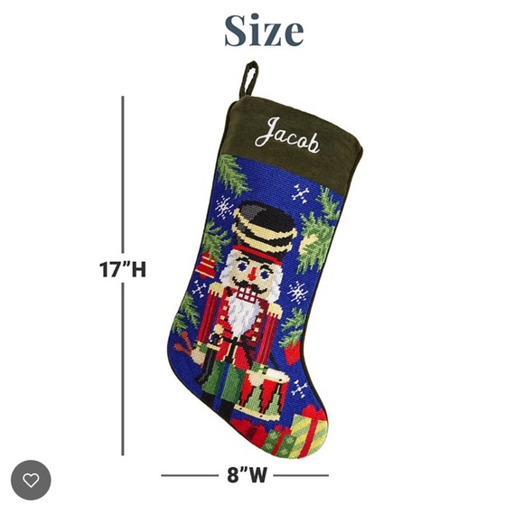 Personal Creations Vintage Needlepoint Stocking With The Name John - Picture 8 of 8